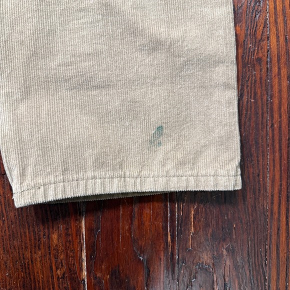 Levis 502 Corduroy Pants Mens 38x32 Beige Relaxed Straight Leg Jeans White Tab - Picture 4 of 16